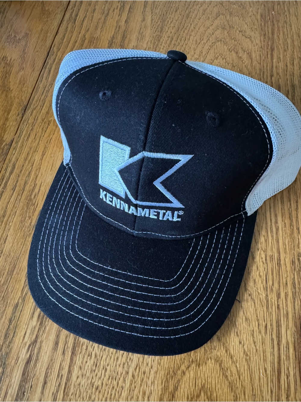 Kennametal Black & White Mesh Trucker Cap